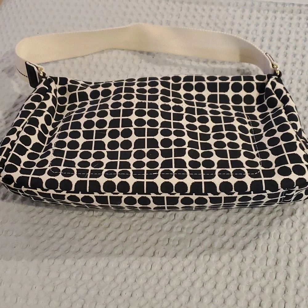 Black and White Patterned Shoulder Bag